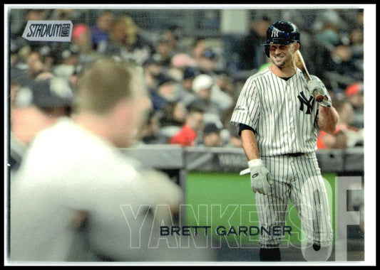 2018 Stadium Club #157 Brett Gardner New York Yankees