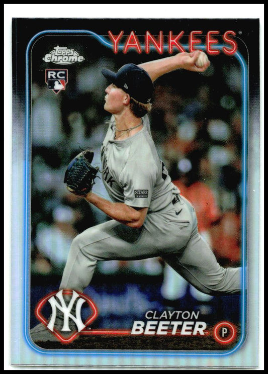 2024 Topps Chrome Update Refractors #USC118 Clayton Beeter New York Yankees