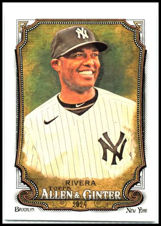 2024 Topps Allen & Ginter Silver Portrait #247 Mariano Rivera New York Yankees