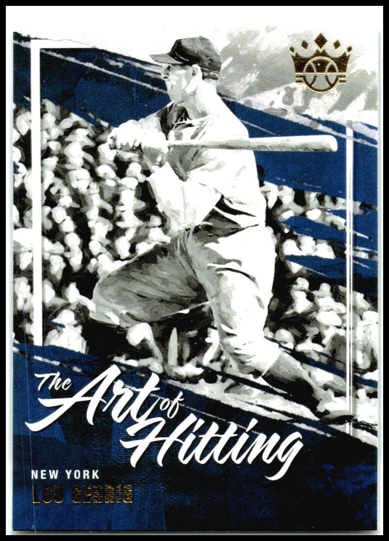2022 Panini Diamond Kings The Art of Hitting #AH-4 Lou Gehrig New York Yankees
