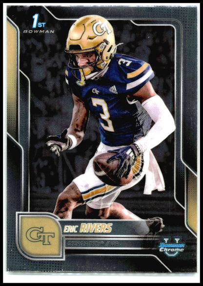 2025 Bowman University Chrome #86 Eric Rivers Georgia Tech Yellow Jackets