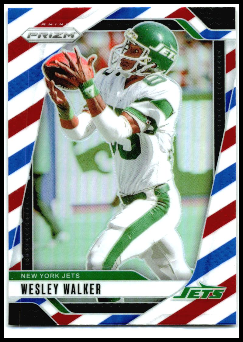 2024 Panini Prizm Red White and Blue #230 Wesley Walker New York Jets