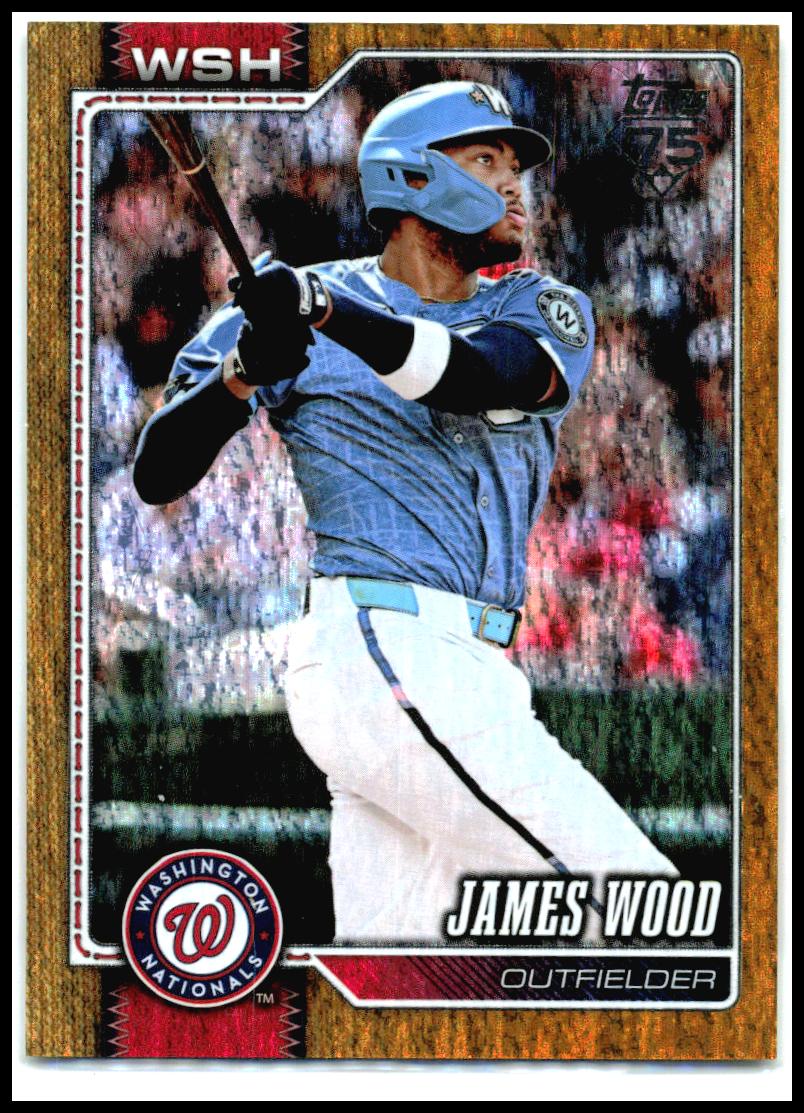 2026 Topps Gold Sandglitter #349 James Wood #/50 Washington Nationals