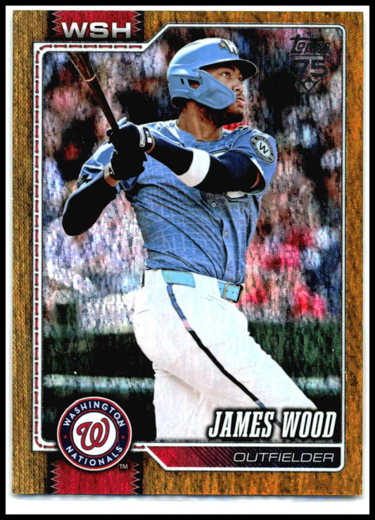 2026 Topps Gold Sandglitter #349 James Wood #/50 Washington Nationals