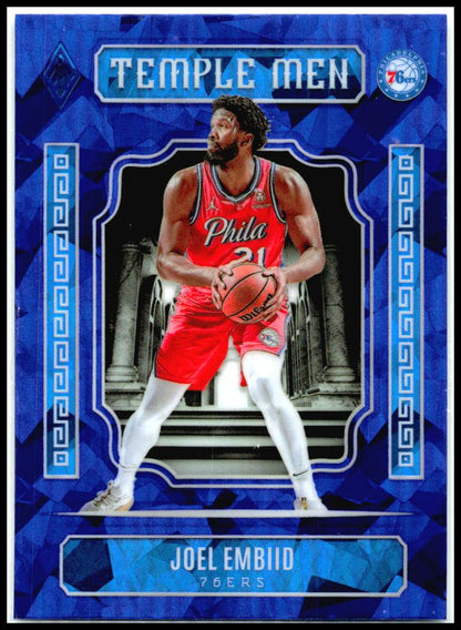 2023-24 Panini Phoenix Temple Men Phoenix Blue Ice #14 Joel Embiid 76ers