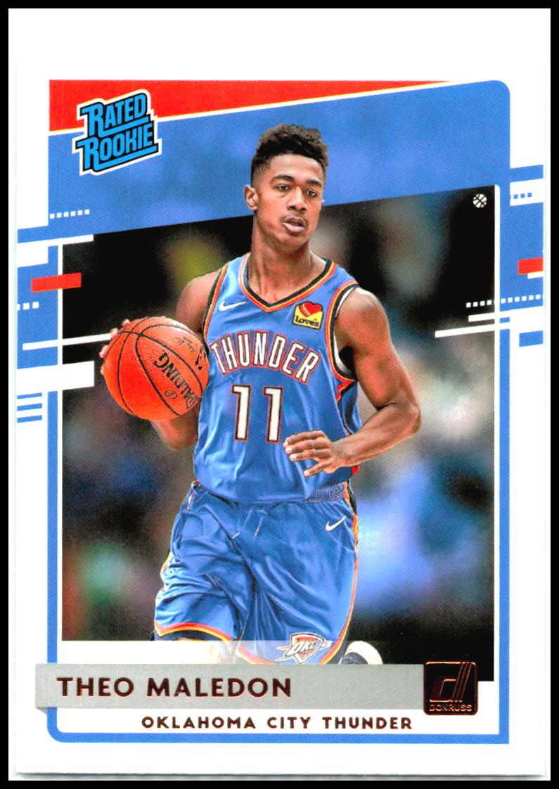 2020-21 Donruss #242 Theo Maledon Rookie Oklahoma City Thunder