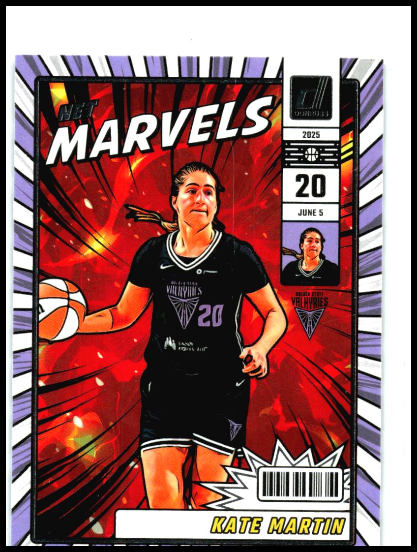 2025 Donruss WNBA Net Marvels Press Proof #12 Kate Martin Golden State Valkyries