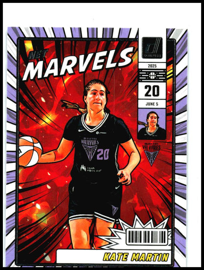 2025 Donruss WNBA Net Marvels Press Proof #12 Kate Martin Golden State Valkyries