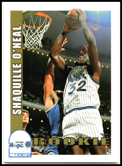 1992-93 Hoops #442 Shaquille O'Neal Rookie Orlando Magic