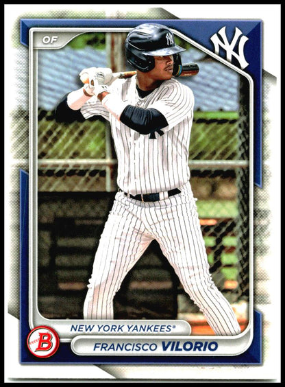 2024 Bowman Draft #BD-107 Francisco Vilorio New York Yankees