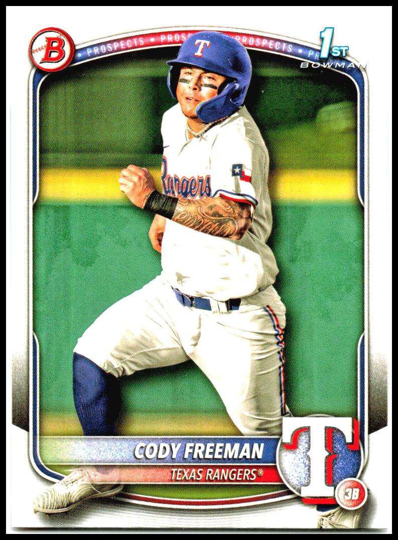 2025 Bowman Prospects #BP-112 Cody Freeman Texas Rangers