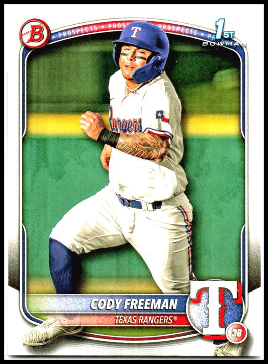 2025 Bowman Prospects #BP-112 Cody Freeman Texas Rangers