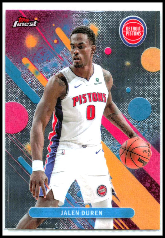2025-26 Topps Finest #38 Jalen Duren Detroit Pistons