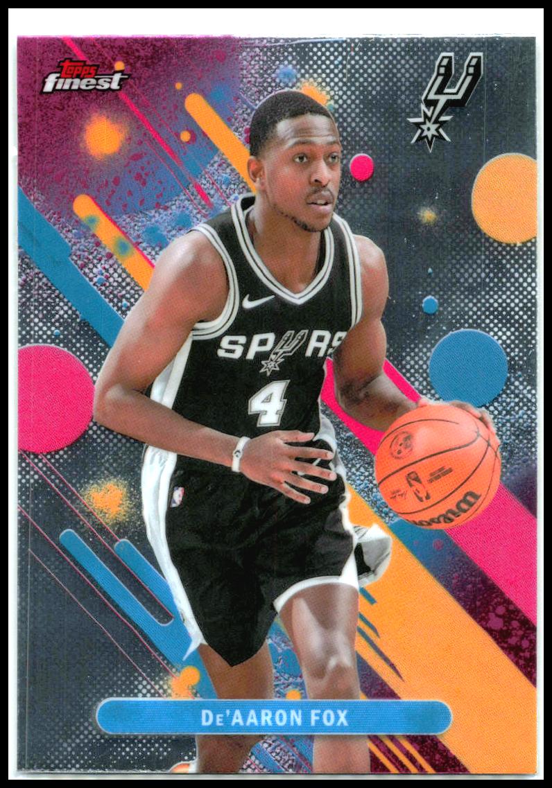 2025-26 Topps Finest #99 De'Aaron Fox Spurs
