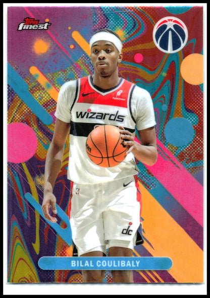 2025-26 Finest Oil Spill Refractor #58 Bilal Coulibaly Washington Wizards