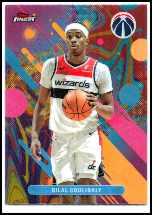 2025-26 Finest Oil Spill Refractor #58 Bilal Coulibaly Washington Wizards