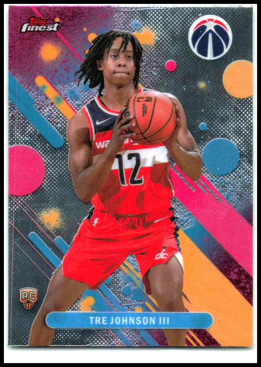 2025-26 Finest #6 Tre Johnson III Rookie Washington Wizards