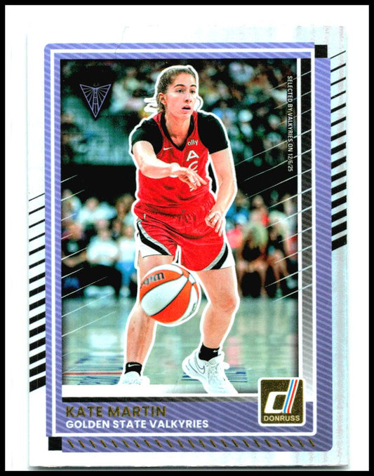 2025 Donruss WNBA Holo #54 Kate Martin Golden State Valkyries