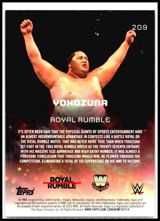 2025 Topps Universe WWE #209 Yokozuna