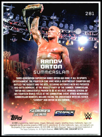 2025 Topps Universe WWE #281 Randy Orton