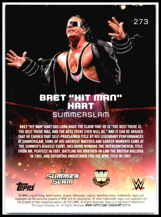 2025 Topps Universe WWE #273 Bret "Hit Man" Hart