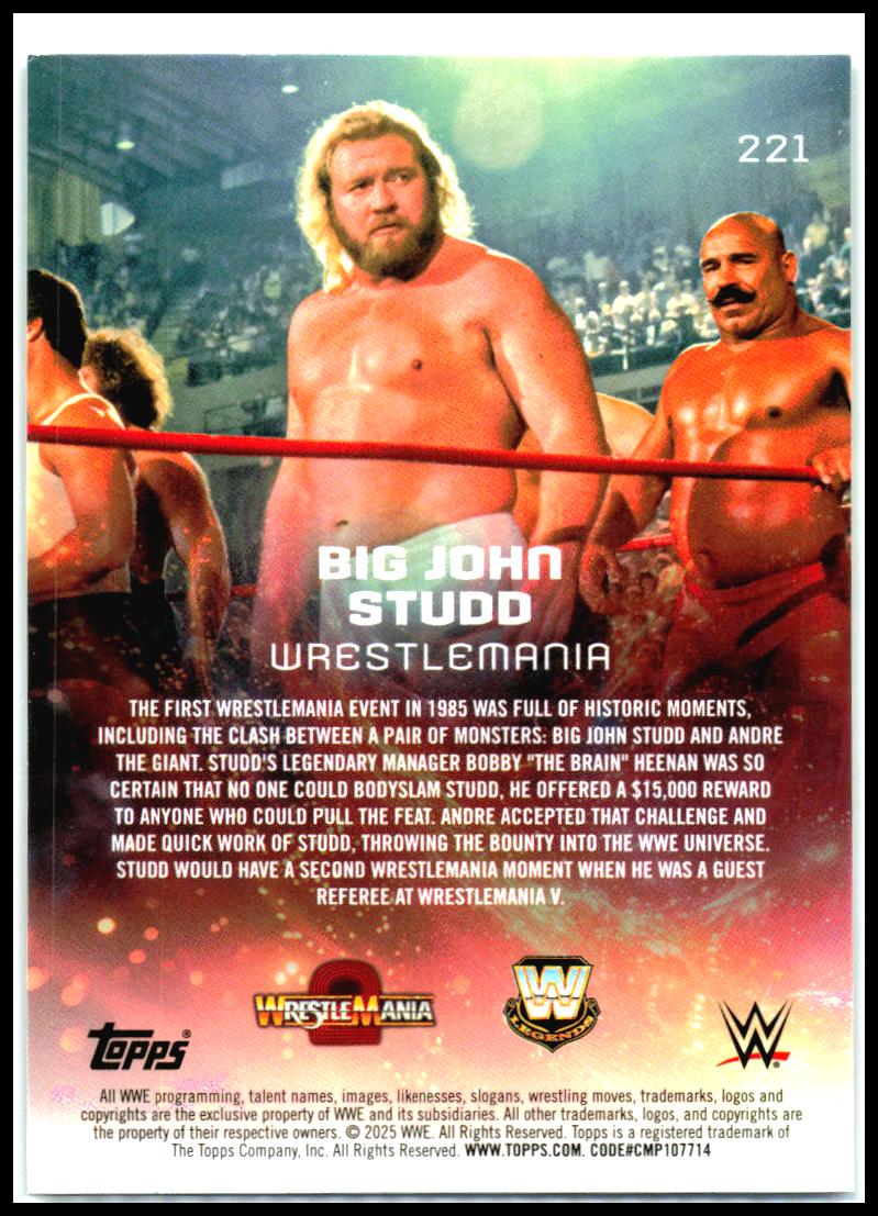 2025 Topps Universe WWE #221 Big John Studd