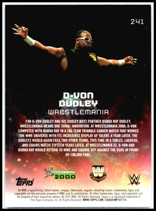 2025 Topps Universe WWE #241 D-Von Dudley