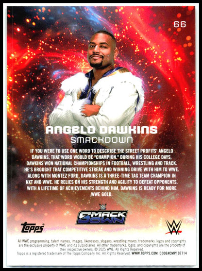 2025 Topps Universe WWE #66 Angelo Dawkins