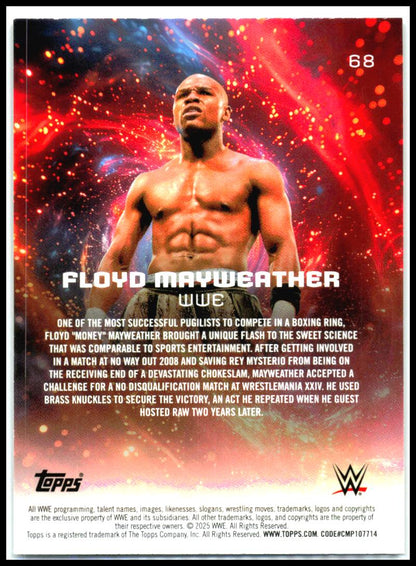 2025 Topps Universe WWE #68 Floyd Mayweather