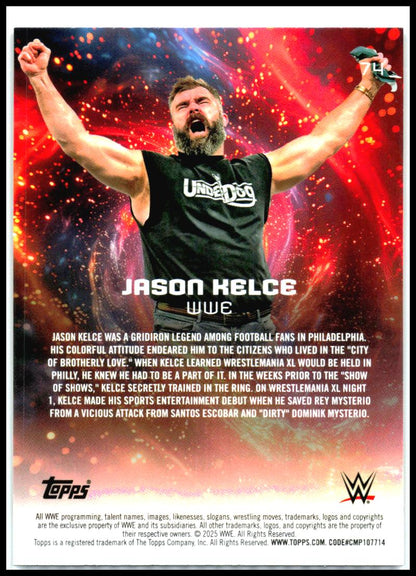 2025 Topps Universe WWE #74 Jason Kelce