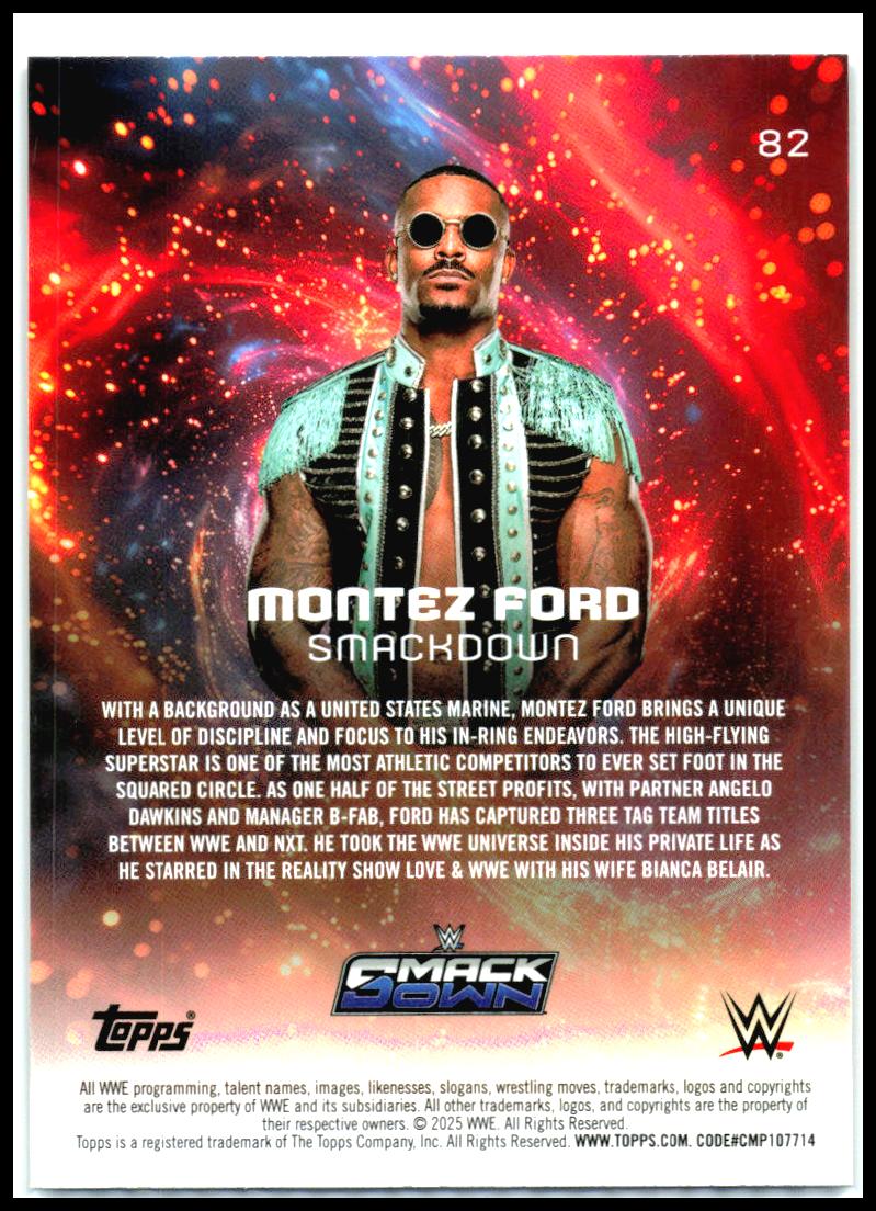 2025 Topps Universe WWE #82 Montez Ford