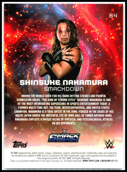 2025 Topps Universe WWE #84 Shinsuke Nakamura