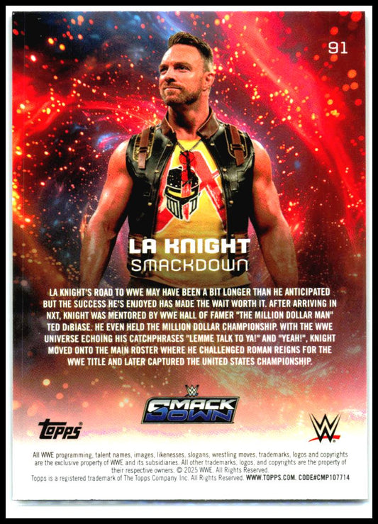 2025 Topps Universe WWE #91 LA Knight