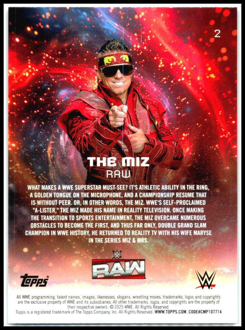 2025 Topps Universe WWE #2 The Miz