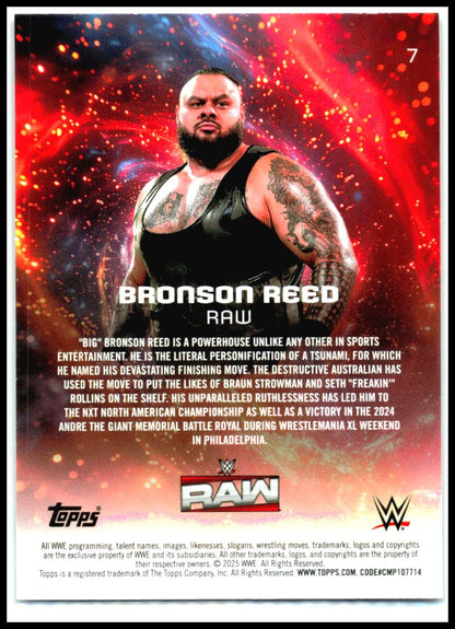 2025 Topps Universe WWE #7 Bronson Reed