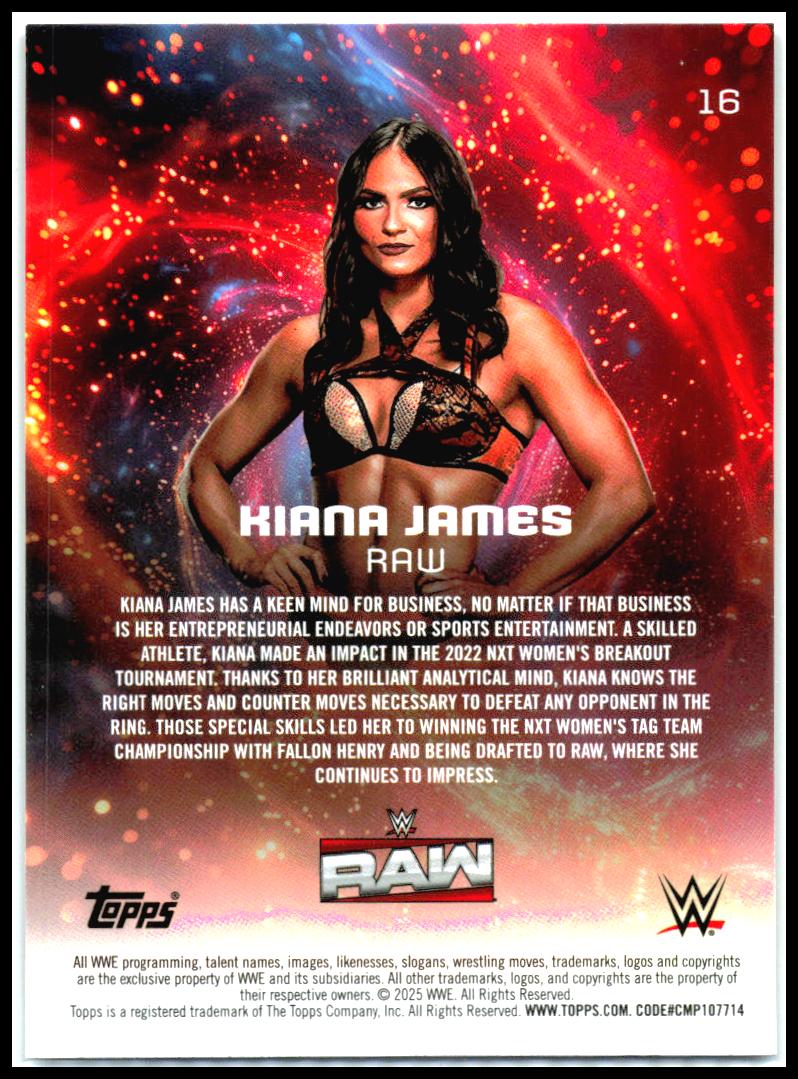 2025 Topps Universe WWE #16 Kiana James
