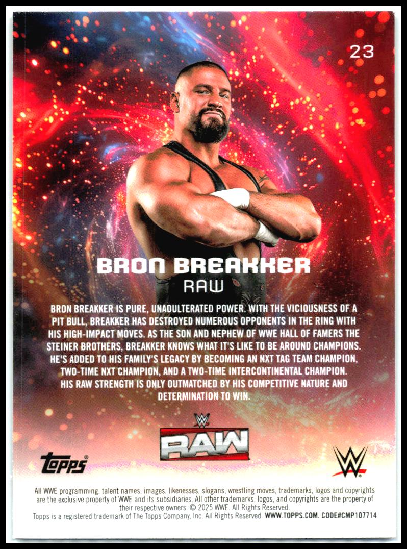 2025 Topps Universe WWE #23 Bron Breakker