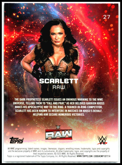 2025 Topps Universe WWE #27 Scarlett