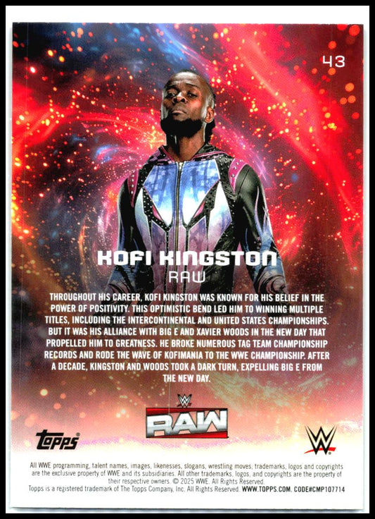 2025 Topps Universe WWE #43 Kofi Kingston