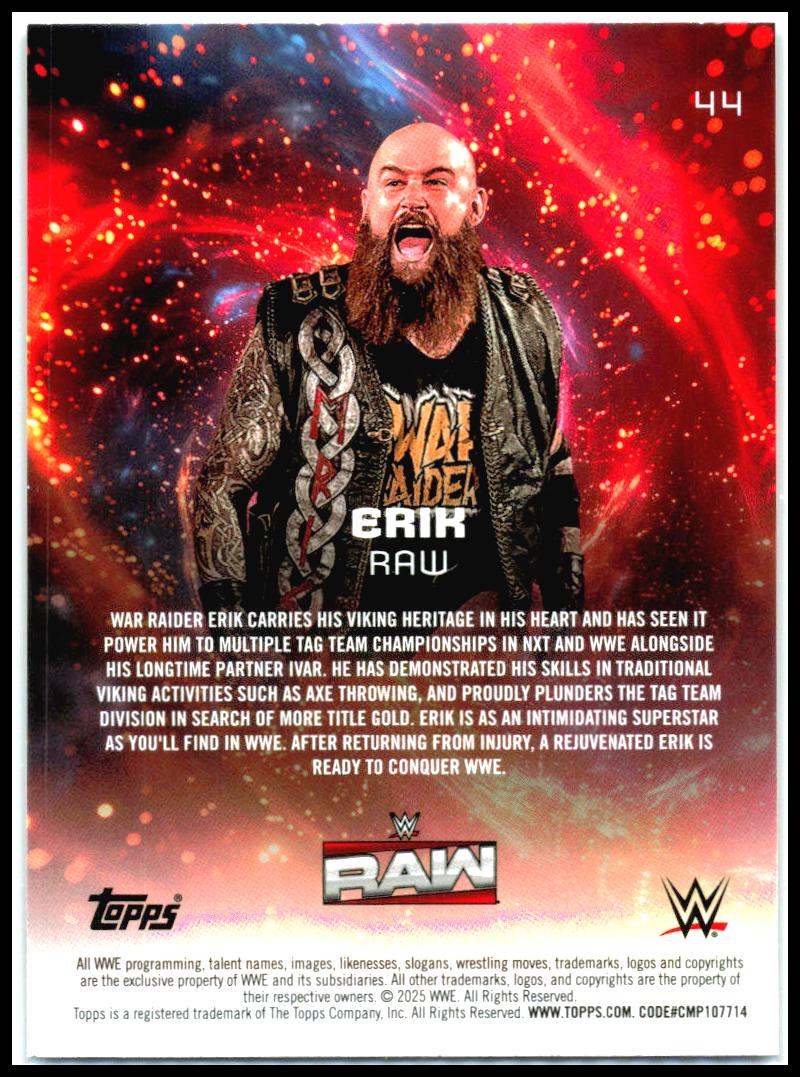 2025 Topps Universe WWE #44 Erik