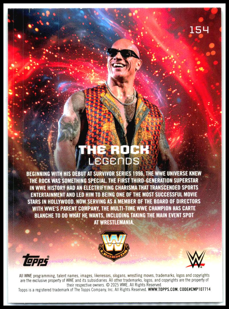 2025 Topps Universe WWE #154 The Rock