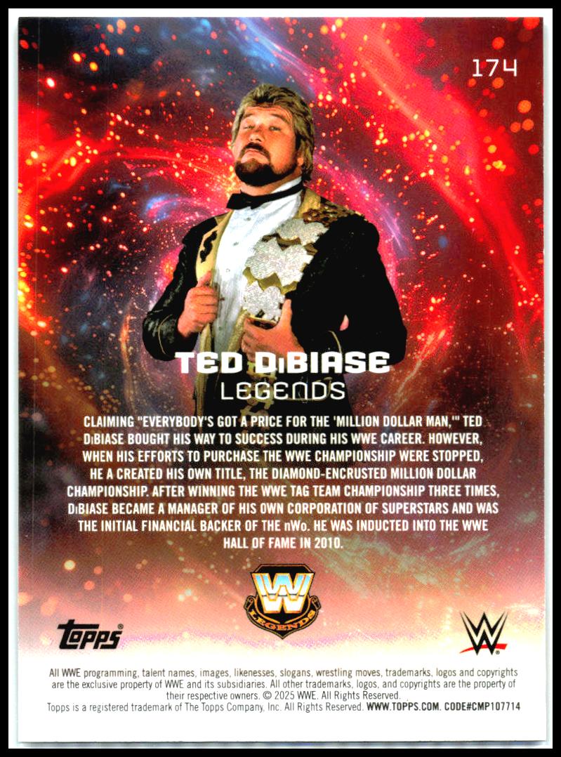 2025 Topps Universe WWE #174 "Million Dollar Man" Ted DiBiase
