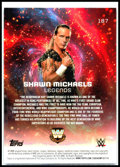 2025 Topps Universe WWE #187 Shawn Michaels