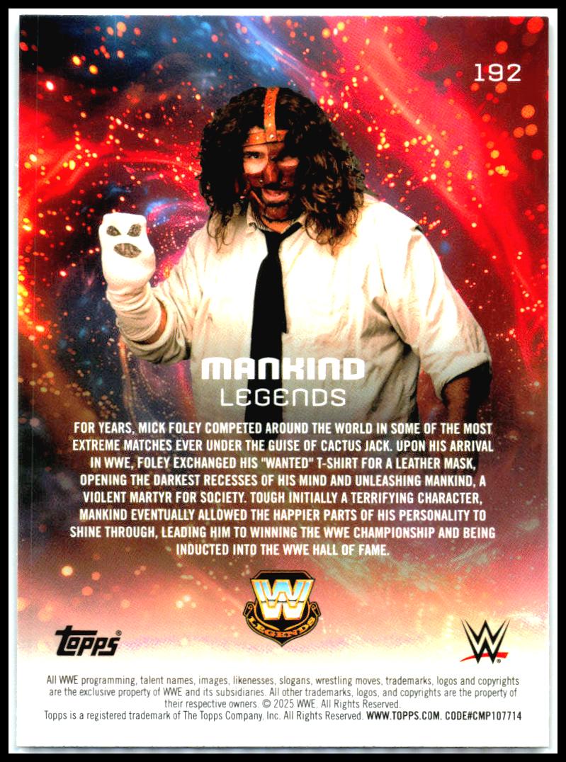 2025 Topps Universe WWE #192 Mankind