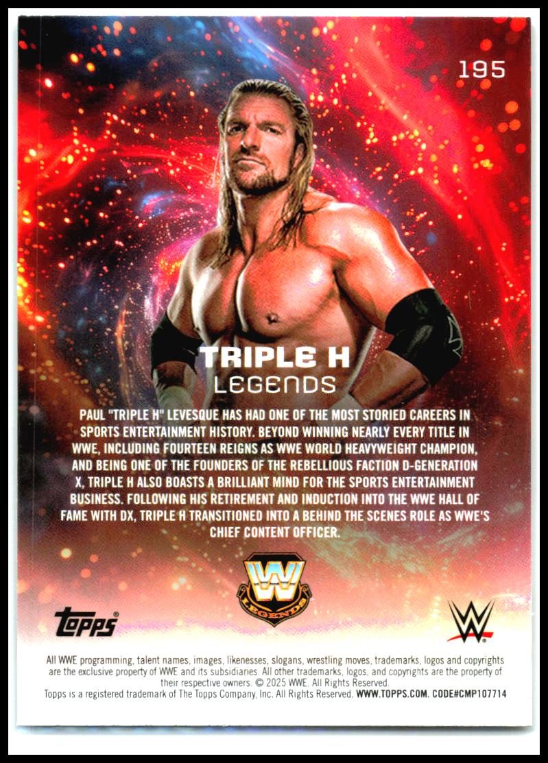 2025 Topps Universe WWE #195 Triple H