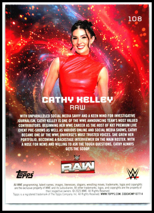 2025 Topps Universe WWE #108 Cathy Kelley