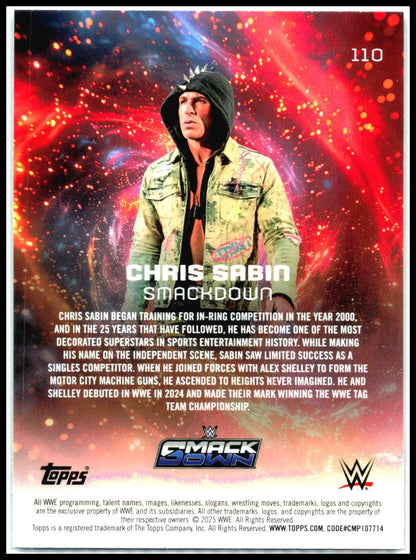 2025 Topps Universe WWE #110 Chris Sabin