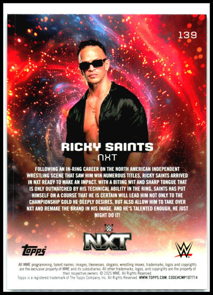 2025 Topps Universe WWE #139 Ricky Saints