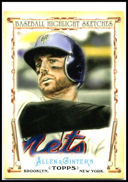 2011 Topps Allen & Ginter Baseball Highlight Sketches #BHS-21 David Wright Mets