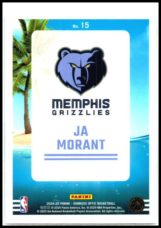 2024-25 Donruss Optic Splash! #15 Ja Morant Memphis Grizzlies